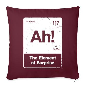 Ah! Element Surprise - Sofa pillowcase 17,3'' x 17,3'' (45 x 45 cm) - burgundy - Front
