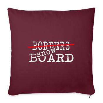 Snowboard Snowboarder Softboot-Legende - Sofakissenbezug 45 x 45 cm - Burgunderrot - Vorne