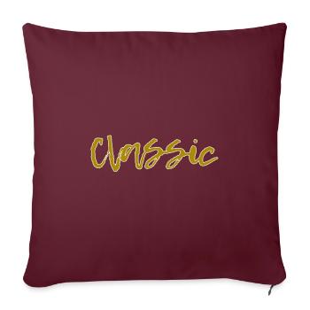 Classic - Sofakissenbezug 45 x 45 cm - Burgunderrot - Vorne
