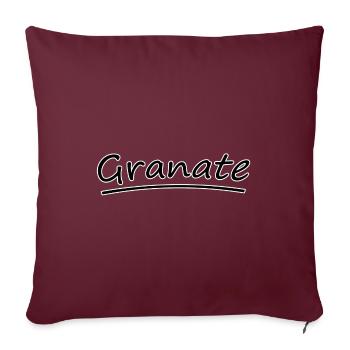 Granate - Sofakissenbezug 45 x 45 cm - Burgunderrot - Vorne