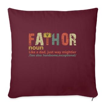 Vintage Fathor Birthday Father's Day Funny Dad - Sofa pillowcase 17,3'' x 17,3'' (45 x 45 cm) - burgundy - Front