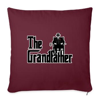 Le cadeau amusant grand-père pour les grands-pères - Housse de coussin décorative 45 x 45 cm - bordeaux - Devant