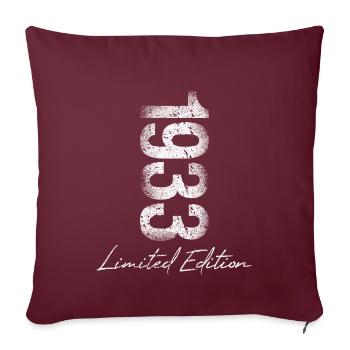 Geburtstag 1933 Limited Edition Geschenk Used Cool - Sofakissenbezug 45 x 45 cm - Burgunderrot - Vorne