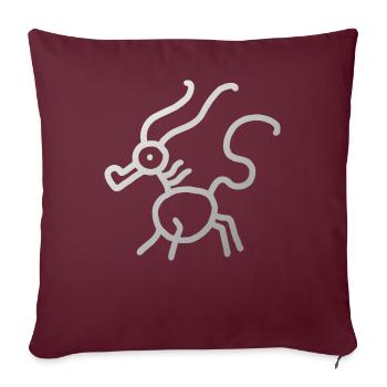 Dragon - Sofa pillowcase 17,3'' x 17,3'' (45 x 45 cm) - burgundy - Front