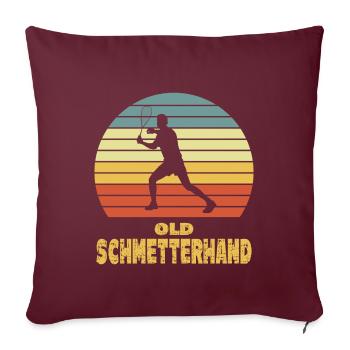 Old Schmetterhand Squash - Sofakissenbezug 45 x 45 cm - Burgunderrot - Vorne
