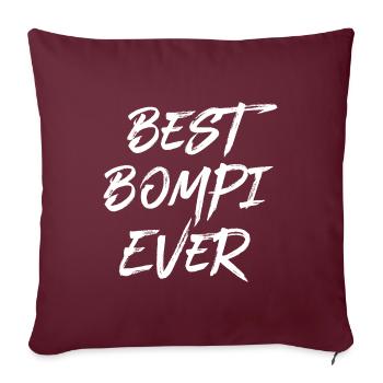 Bester Bompi Belgien Opa flämisch Vater Flandern - Sofakissenbezug 45 x 45 cm - Burgunderrot - Vorne