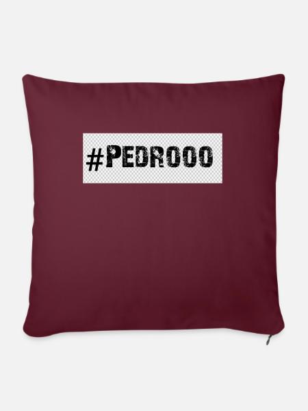 Pedroooo - Sofakissenbezug 45 x 45 cm - Burgunderrot