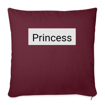 Princess - Sofakissenbezug 45 x 45 cm - Burgunderrot - Vorne
