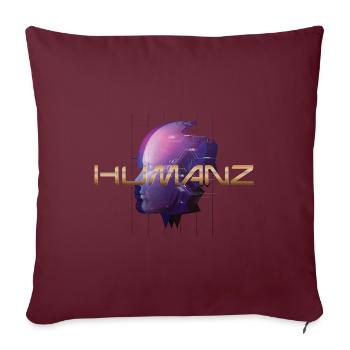 Humanz - Sofakissenbezug 45 x 45 cm - Burgunderrot - Vorne