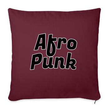 Afro Punk - Sofakissenbezug 45 x 45 cm - Burgunderrot - Vorne
