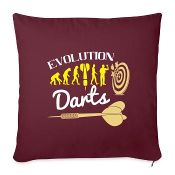 Evolution darts colors changeable - Sofa pillowcase 17,3'' x 17,3'' (45 x 45 cm) - burgundy - Front