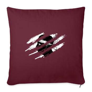 Corse Drapeau Corse Drapeau Corse Corse - Housse de coussin décorative 45 x 45 cm - bordeaux - Devant