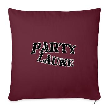 Ambiance de fête - Housse de coussin décorative 45 x 45 cm - bordeaux - Devant