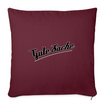 Bonne chose - Housse de coussin décorative 45 x 45 cm - bordeaux - Devant
