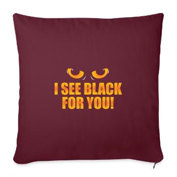 Lustiger Denglisch Spruch Denglisch Sprüche - Sofakissenbezug 45 x 45 cm - Burgunderrot - Vorne