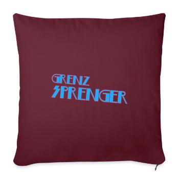 Grenzsprenger - Sofakissenbezug 45 x 45 cm - Burgunderrot - Vorne