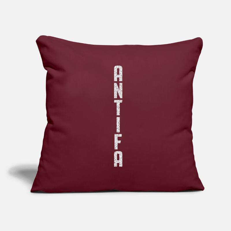 Antifa Vertical Housse de coussin décorative 45 x 45 cm