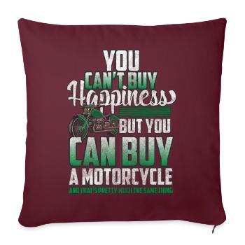 Moto Husqvarna - Housse de coussin décorative 45 x 45 cm - bordeaux - Devant