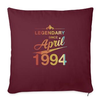 30e anniversaire légendaire avril 1994 Volume 94 - Housse de coussin décorative 45 x 45 cm - bordeaux - Devant