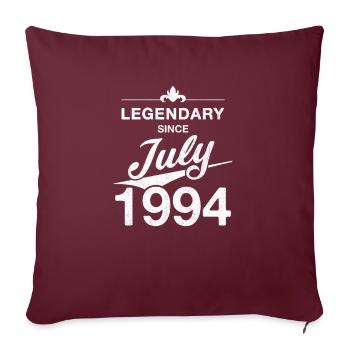 30e anniversaire Légendaire depuis juillet 1994 Volume 94 - Housse de coussin décorative 45 x 45 cm - bordeaux - Devant