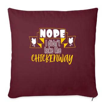 VTT Chickenway - Housse de coussin décorative 45 x 45 cm - bordeaux - Devant