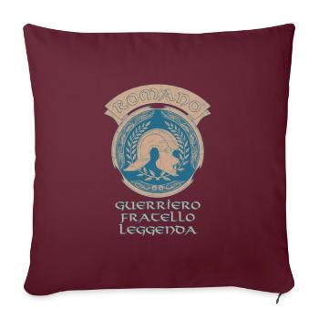 SPQR Römischer Legionär - Sofakissenbezug 45 x 45 cm - Burgunderrot - Vorne