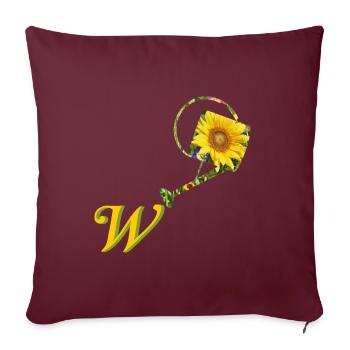 1000 000 000 000 - Housse de coussin décorative 45 x 45 cm - bordeaux - Devant