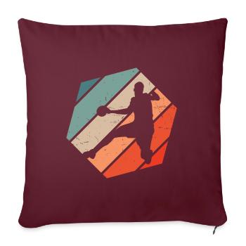 Handball Hommes Handball Femmes Handball - Housse de coussin décorative 45 x 45 cm - bordeaux - Devant