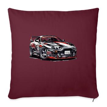 Roi de la dérive Elegance - Housse de coussin décorative 45 x 45 cm - bordeaux - Devant