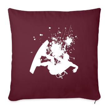 Kitesurfer Femmes Kitesurf Kitesurf Kitesurf Kitesurf - Housse de coussin décorative 45 x 45 cm - bordeaux - Devant