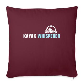Kayakiste Kayak Kayak - Housse de coussin décorative 45 x 45 cm - bordeaux - Devant