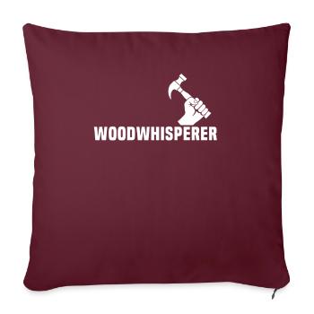 Charpentier, charpentier, charpentier, - Housse de coussin décorative 45 x 45 cm - bordeaux - Devant