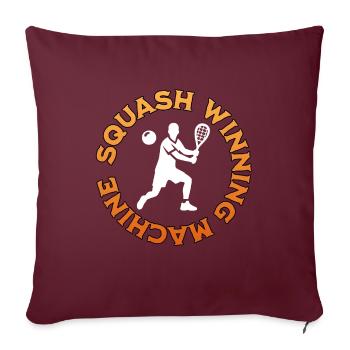 Gagnants du squash - Housse de coussin décorative 45 x 45 cm - bordeaux - Devant