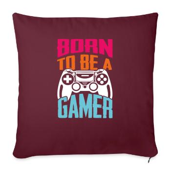 Gaming Gamble Gamer Quarantine Gift Idea - Sofa pillowcase 17,3'' x 17,3'' (45 x 45 cm) - burgundy - Front