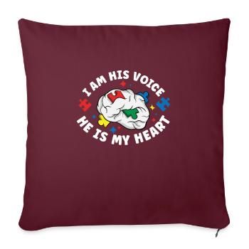 Autism Awareness Autism Disease Autistic Gift - Sofakissenbezug 45 x 45 cm - Burgunderrot - Vorne