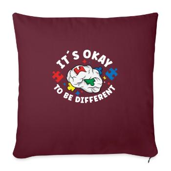 Autism Awareness Autism Disease Autistic Gift - Sofakissenbezug 45 x 45 cm - Burgunderrot - Vorne