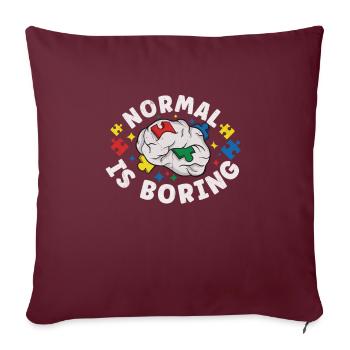 Autism Awareness Autism Disease Autistic Gift - Sofakissenbezug 45 x 45 cm - Burgunderrot - Vorne