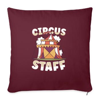Arts du cirque Artistes de cirque Personnel de l’événement - Housse de coussin décorative 45 x 45 cm - bordeaux - Devant