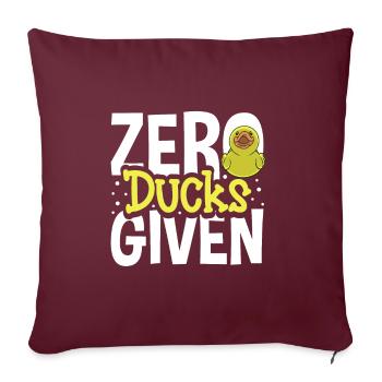 Canards en caoutchouc Canard Duck Lovers Salle de bain - Housse de coussin décorative 45 x 45 cm - bordeaux - Devant