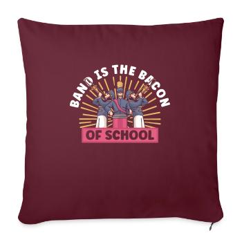 Musique de répétition de l’école clarinettiste de fanfare - Housse de coussin décorative 45 x 45 cm - bordeaux - Devant