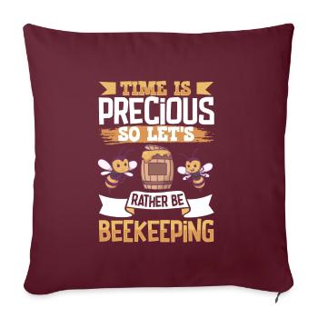 Honey Bee Beekeeping Beekeeper Honeybee Beekeeping - Sofakissenbezug 45 x 45 cm - Burgunderrot - Vorne