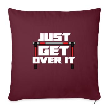 Athlétisme Athlétisme Coureurs Course Cadeau - Housse de coussin décorative 45 x 45 cm - bordeaux - Devant