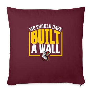 Aborigènes indiens Histoire des peuples autochtones - Housse de coussin décorative 45 x 45 cm - bordeaux - Devant