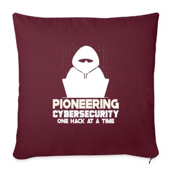 Ethical Hacking Analyst Ethical Cyber Security - Sofakissenbezug 45 x 45 cm - Burgunderrot - Vorne