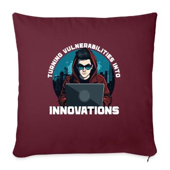 Ethical Hacking Analyst Ethical Cyber Security - Sofakissenbezug 45 x 45 cm - Burgunderrot - Vorne
