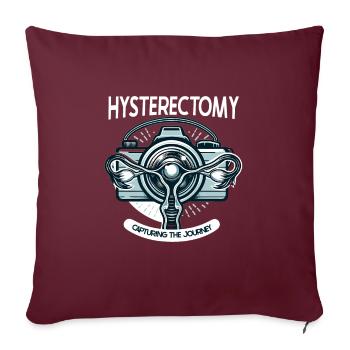 Hystérectomie pour restaurer la - Housse de coussin décorative 45 x 45 cm - bordeaux - Devant