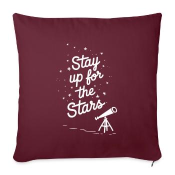 Stargazing And Meteor Shower Enthusiast - Sofakissenbezug 45 x 45 cm - Burgunderrot - Vorne