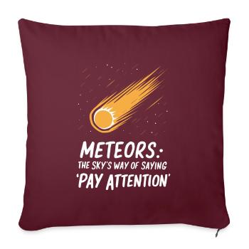 Stargazing And Meteor Shower Enthusiast - Sofakissenbezug 45 x 45 cm - Burgunderrot - Vorne