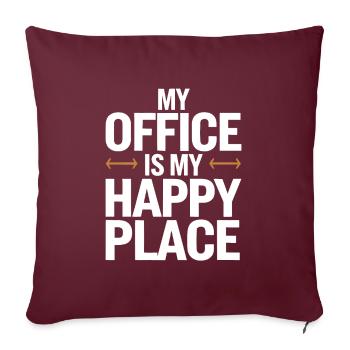Entrepreneurial Hustle Und Workaholic Im Business - Sofakissenbezug 45 x 45 cm - Burgunderrot - Vorne