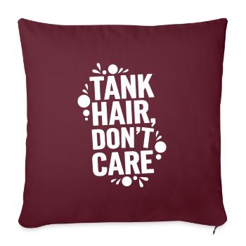 Passionné d’aquascaping Jardinage sous-marin - Housse de coussin décorative 45 x 45 cm - bordeaux - Devant